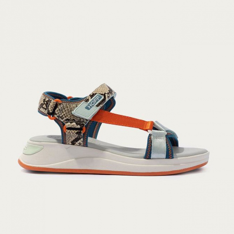 HOFF ISLAND SEYCHELLES Sandaler Dame Blå Multicolor | 98340UGNQ